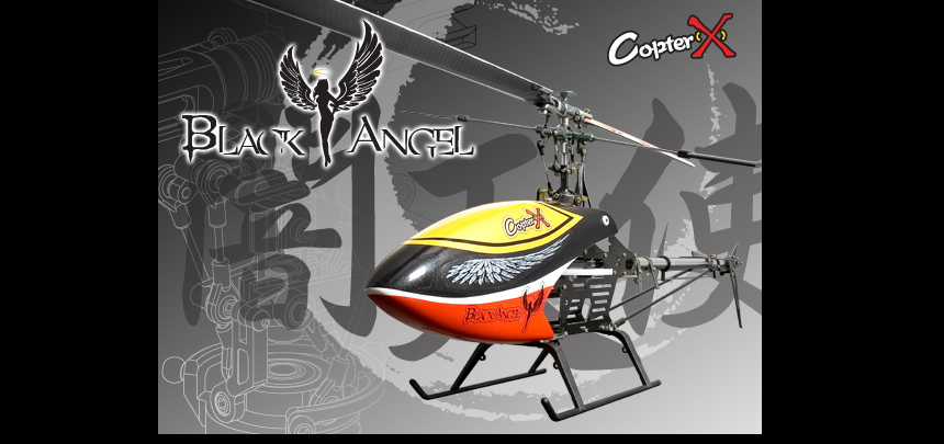 CopterX CX 450 Black Angel Barebone Kit Flybar 3D RC Helicopter Pro 