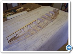 Glue the vertical stiffeners in place on the rear turtle deck formers to prevent breakage during framing.