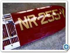 The wing is covered with Nelson Litefilm and Callie Graphics.