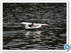 The new Parkzone Icon A5 was a popular float plane for the new Lake Hodges