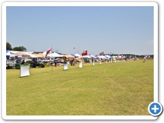 The view of the sportflyers pit area Saturday afternoon.