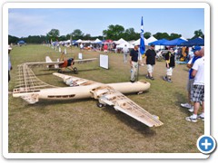 Damon Atwood brought his 257” B-36D project to display.  He plans to have it completed in the fall of 2012 and have it flying at SEFF 2013