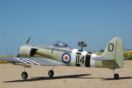 HORIZON HAWKER SEA FURY 480 ARF Horizon Hobby E-flite Hawker Sea Fury 480 ARF RC Radio Control