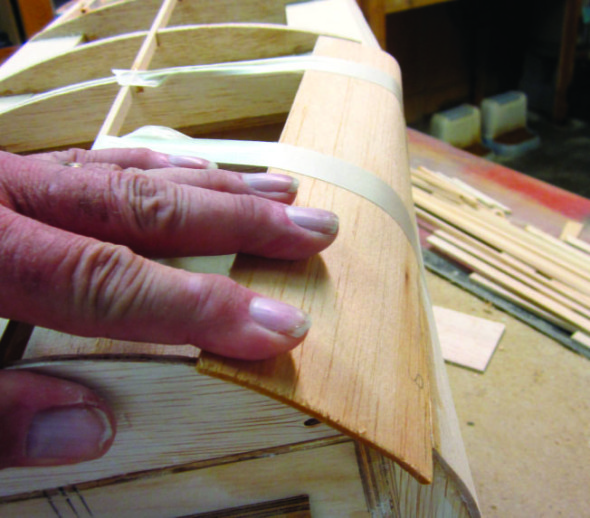 Sheeting the fuselage of the Stinson SR-9