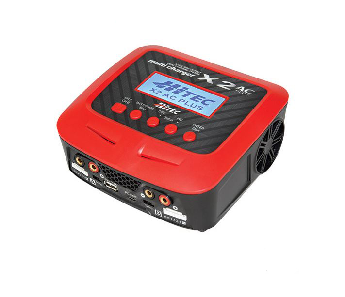 美品 HITEC multi charger X2 AC plus Ⅱ Hitec X2 AC Plus 2 Port AC/DC Multi-Charger