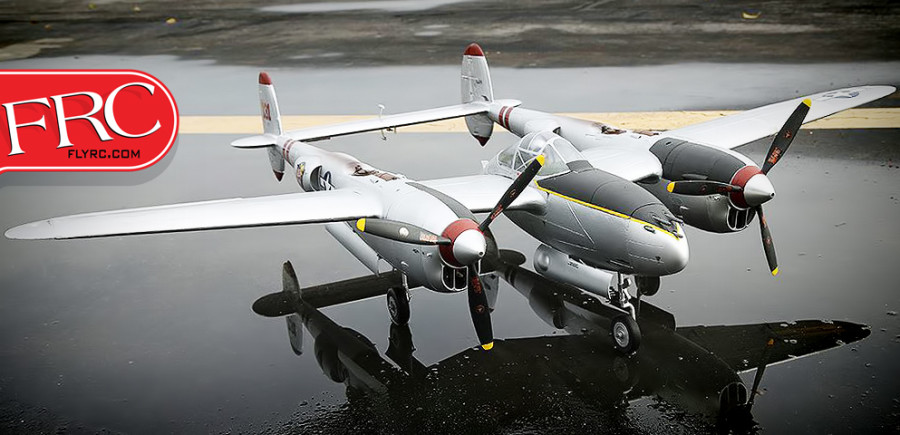 FlightLineRC P-38L Lightning Pacific Silver 1600mm (63) Wingspan